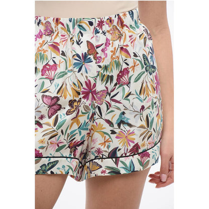 Dior Floral Patterned Silk Shorts