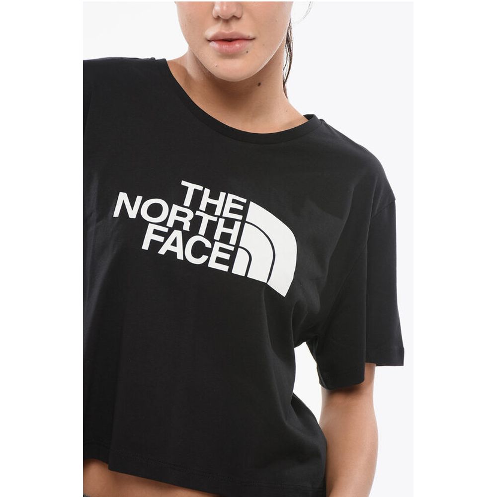 The North Face Crewneck Cropped T-Shirt with Printed Logo