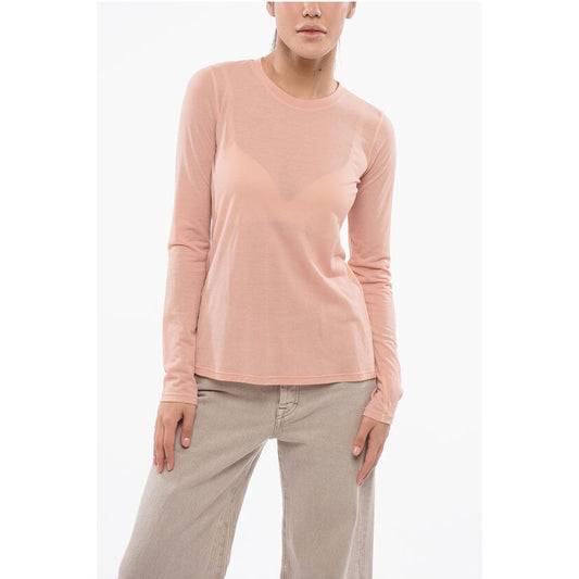 Roberto Collina Long Sleeved Cotton Blend Crew-neck T-Shirt