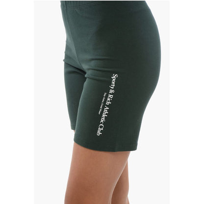 Sporty & Rich Cotton Shorts with Side Logo