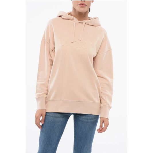 Autry Solid Color Cotton Hoodie with Embossed Logo