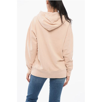 Autry Solid Color Cotton Hoodie with Embossed Logo