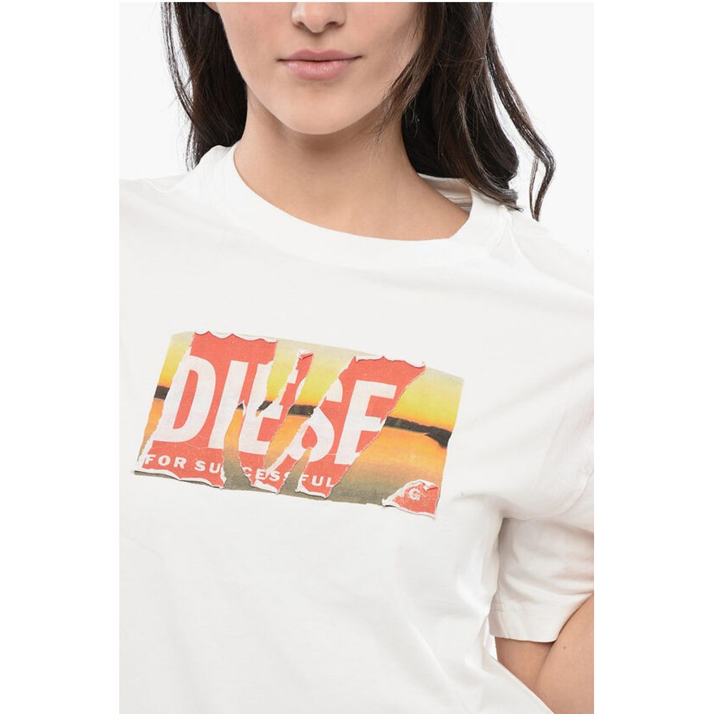 Diesel RED TAG Cotton Crew-neck T-DANNY-POFF T-shirt with Frontal P