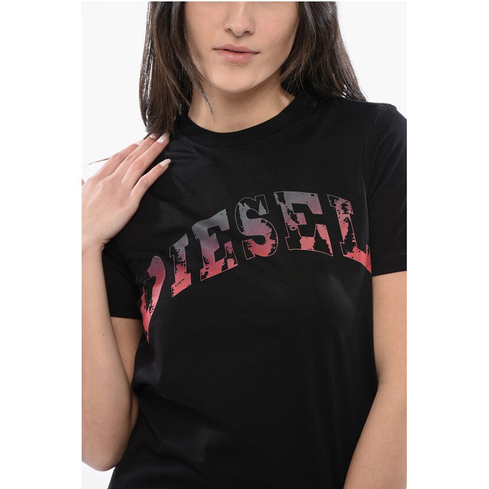 Diesel RED TAG Cotton T-REG-G11 Crew-Neck T-shirt With Gradient Pri