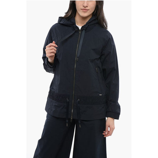 Woolrich Nylon CRINKLE Windbreaker with Drawstringed Waist