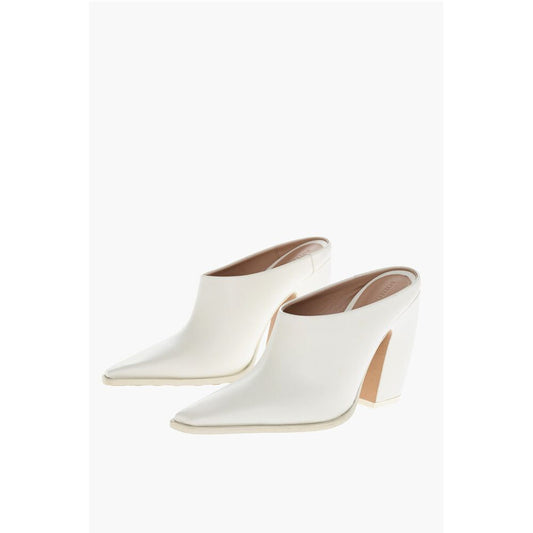 Bottega Veneta Leather TEX Mules with Covered Heel 10cm