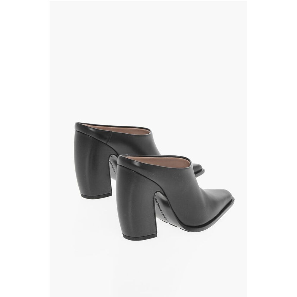 Bottega Veneta Leather TEX Mules with Covered Heel 10cm