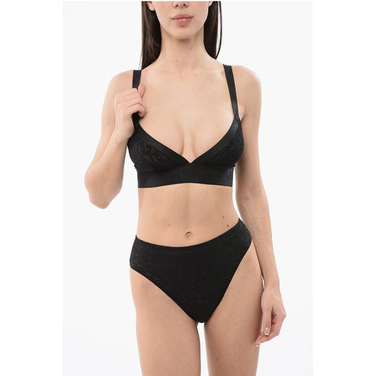 Dolce & Gabbana Lace Logoed Bra with Stretchy band