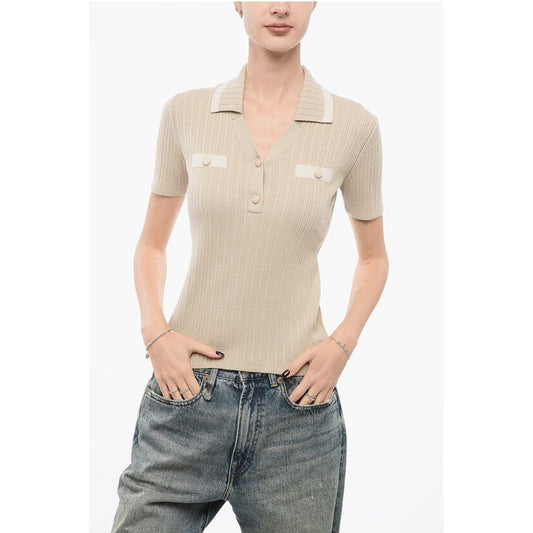 Armani EMPORIO ICON Ribbed Sweater with Polo Neck