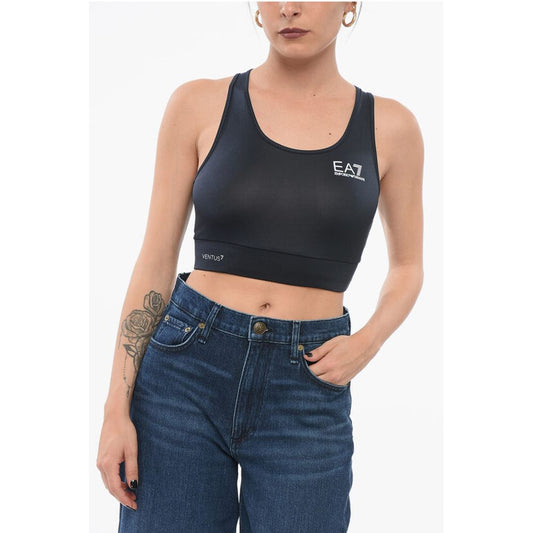 Armani EMPORIO VENTUS Sporty Cropped Top with Logo