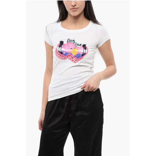 Dsquared² Cotton SPRAY SUNSET Slim Fit T-Shirt