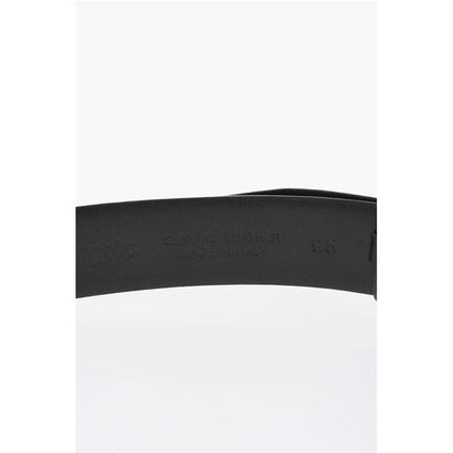 Palm Angels Leather Belt with Palm-Shaped Buckle 35mm