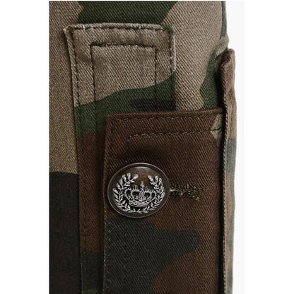 Dolce & Gabbana Camouflage Denim Boots with Pockets 11cm