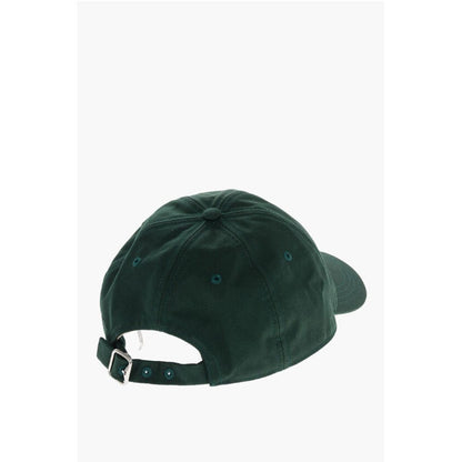 Burberry Solid Color Cap with Embroidered Logo