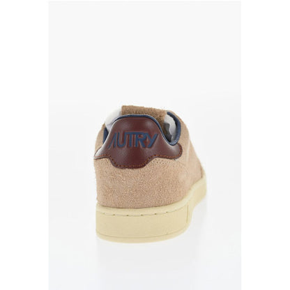Autry Suede Low Top Sneakers with Contrasting Details