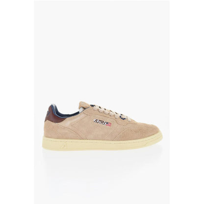 Autry Suede Low Top Sneakers with Contrasting Details
