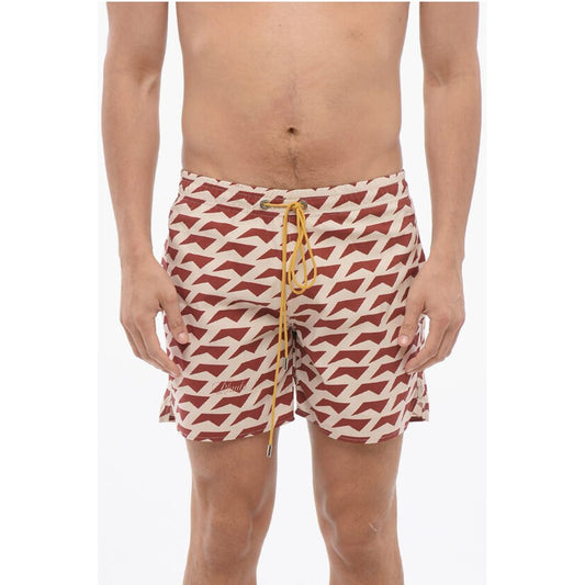 Rhude Geometrical Motif DOLCE VITA Swim Shorts