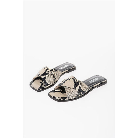 Paris Texas Python Effect Leather MONTECARLO Sandals