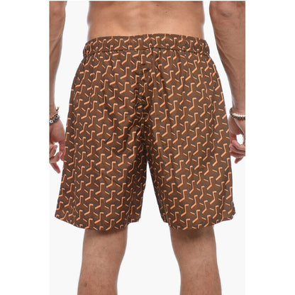 Yes I Am Pattern Print Boxer Swimsuit