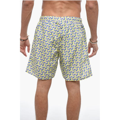 Yes I Am Monogram Motif Swim Shorts