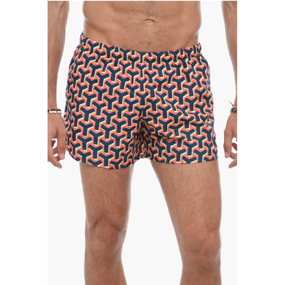 Yes I Am Monogram Motif Swim Shorts