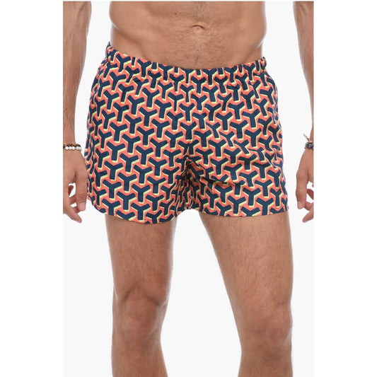 Yes I Am Monogram Motif Swim Shorts