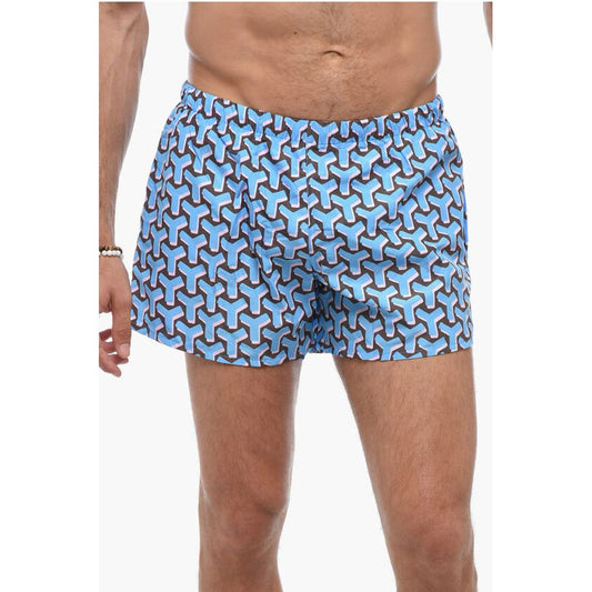 Yes I Am Monogram Motif Swim Shorts