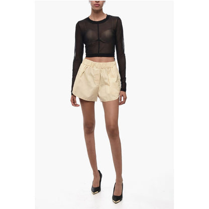 Cotton Shorts with Elastic Waistband