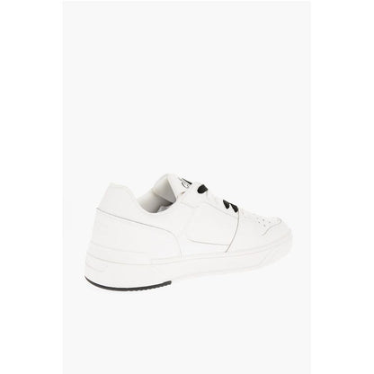 Versace JEANS COUTURE Leather STARLIGHT Low Top Sneakers with Printe