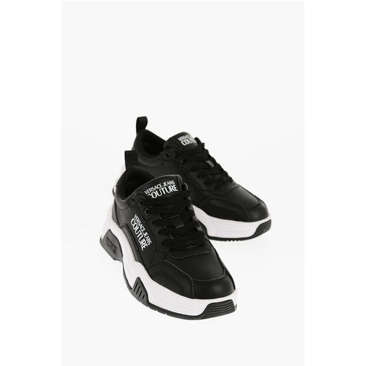 Versace JEANS COUTURE Leather STARGAZE Sneakers with Contrasting Det