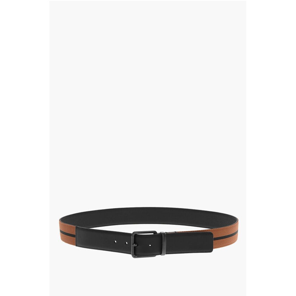 Ermenegildo Zegna Leather Inner Part Fabric Belt