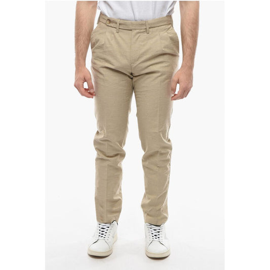 Cruna Solid Color ROPPONGI Double-Pleat Pants
