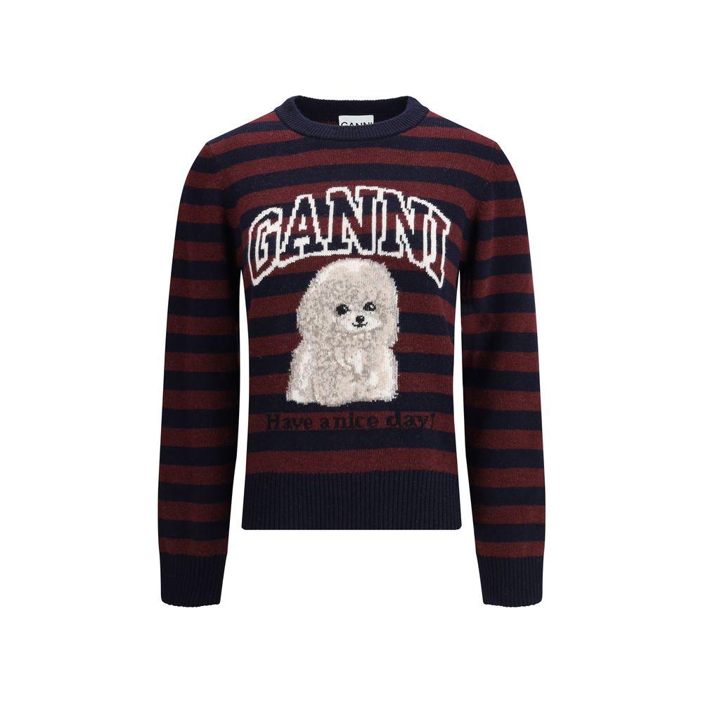 Ganni Poodle striped Sweater