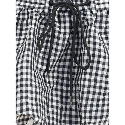 Ganni Vichy pattern balloon Miniskirt