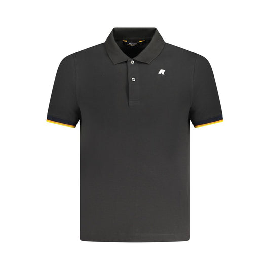 K-WAY Black Cotton Polo Shirt