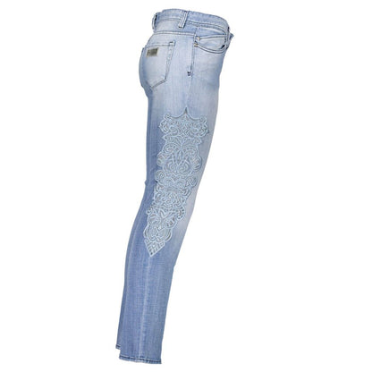 Just Cavalli Hellblaue Jeans aus Baumwolle für Damen
