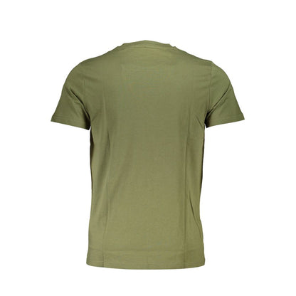 Cavalli Class Green Cotton Men T-Shirt
