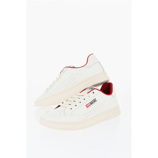 Diesel Textured Leather S-ATHENE VTG Low Top Sneakers