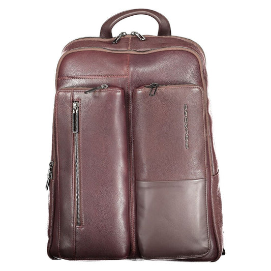 Piquadro Brown Leather Backpack