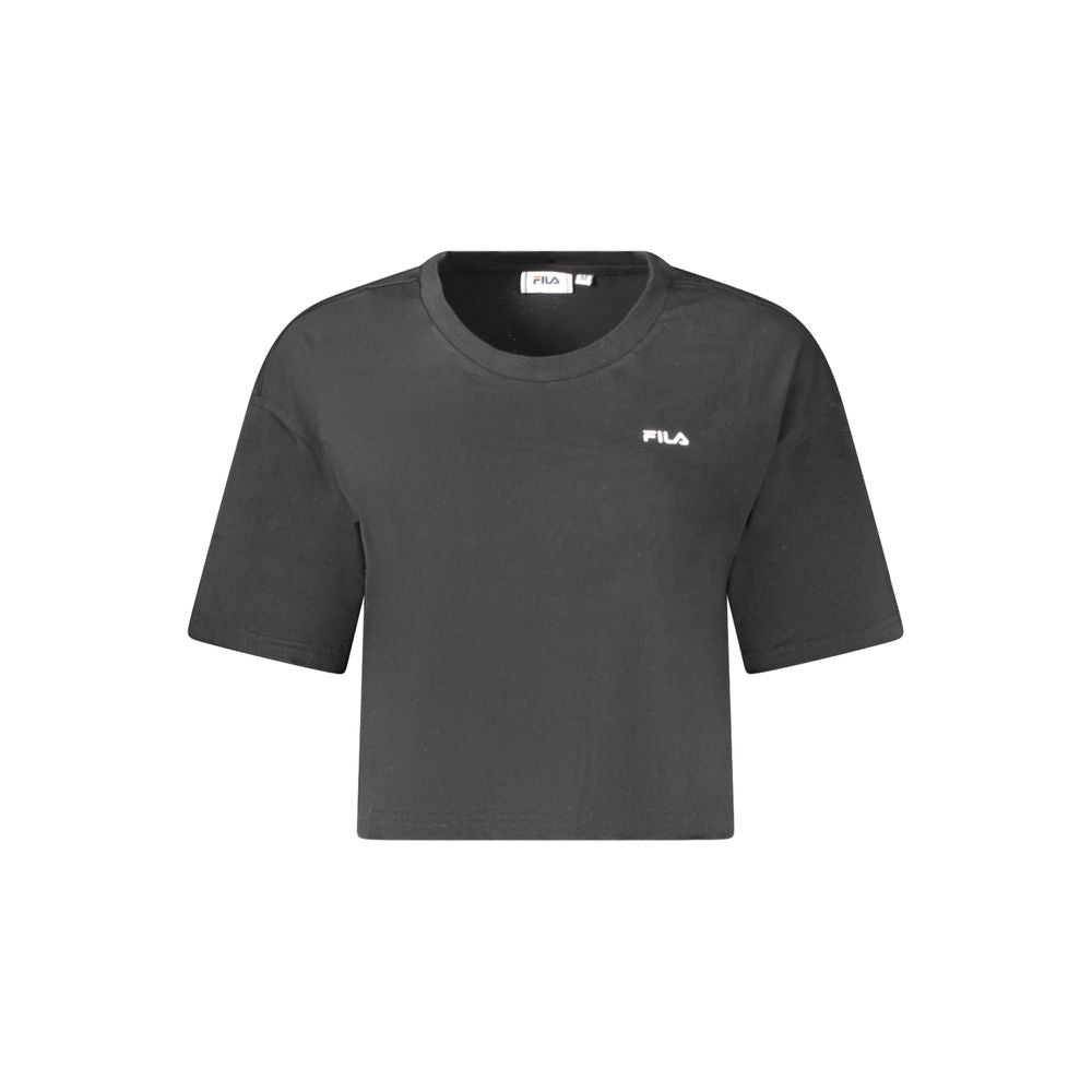 Fila Black Cotton Tops & T-Shirt