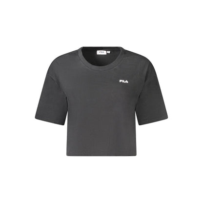 Fila Black Cotton Tops & T-Shirt