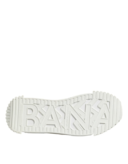 Dolce & Gabbana White Cotton NS1 Low Top Sneakers Shoes