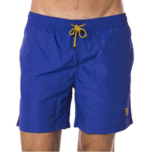 Billionaire Italian Couture Blue Polyester Men's Swimwear Trunks
