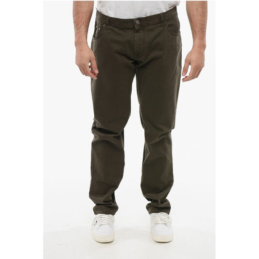 Corneliani ID 5-Pocketed Cotton Blend Pants