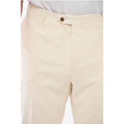 Corneliani 4-Pocketed LEADER Twill Cotton Blend Pants