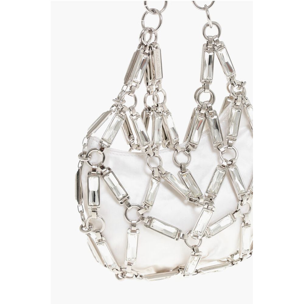 Dsquared² Rhinestoned NET Jewel Clutch