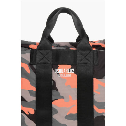 Dsquared² Nylon CERESIO Travel Bag with Camouflage Motif
