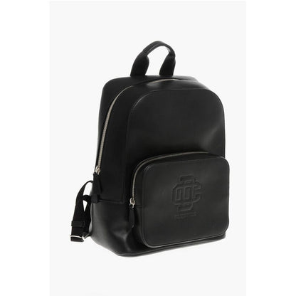 Dsquared² Leather Backpack with Embossed Logo