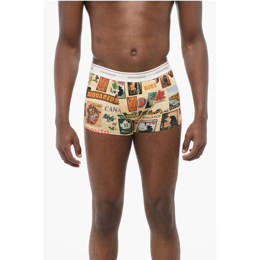 Dsquared² Printed Cotton Blend Boxer
