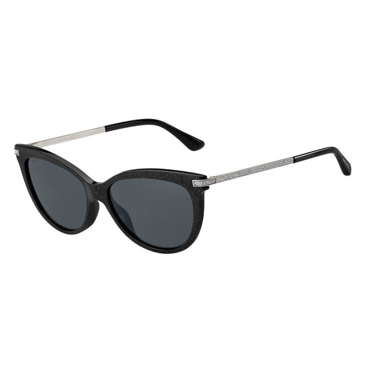Jimmy Choo Black Haircalf Sunglasses